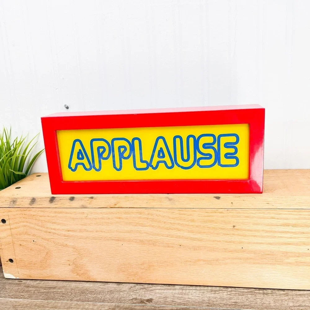Vintage Applause Sign Light‎ Up Battery Power Studio Audience Lamp